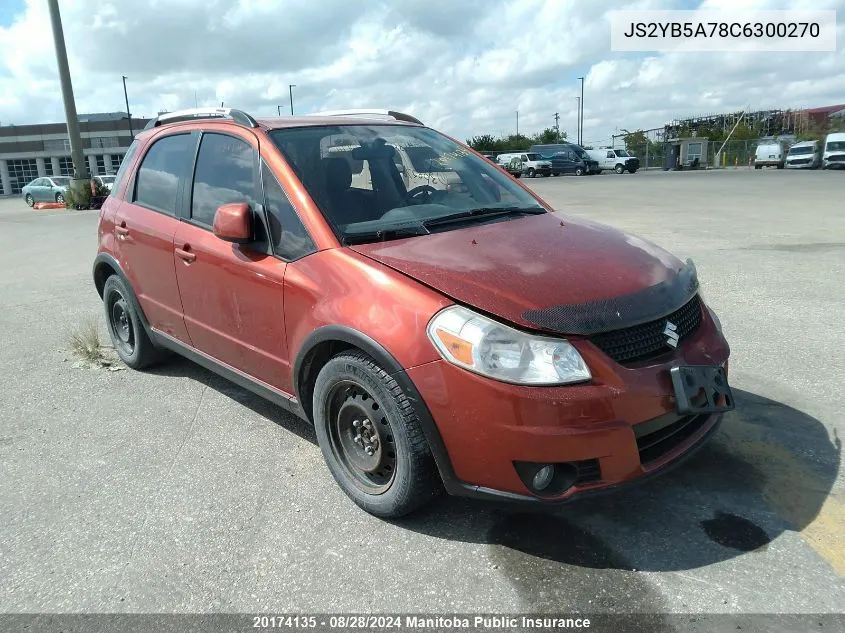 2012 Suzuki Sx4 Jlx VIN: JS2YB5A78C6300270 Lot: 20174135