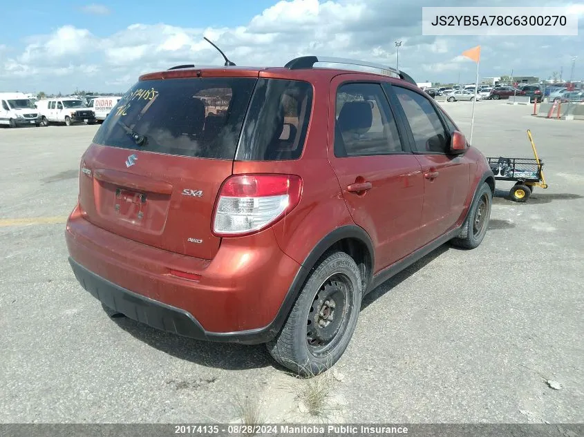 2012 Suzuki Sx4 Jlx VIN: JS2YB5A78C6300270 Lot: 20174135