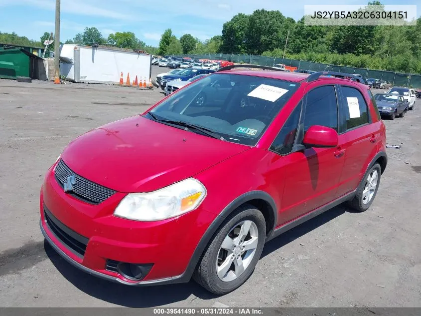 2012 Suzuki Sx4 Premium/Tech Valu Pkg (Nav) VIN: JS2YB5A32C6304151 Lot: 39541490