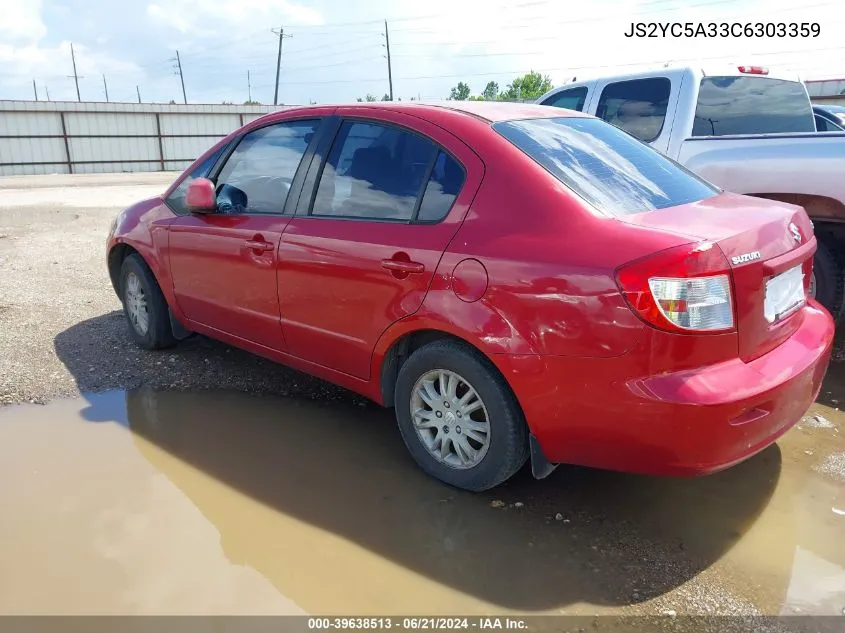 2012 Suzuki Sx4 Le/Le Popular VIN: JS2YC5A33C6303359 Lot: 39638513