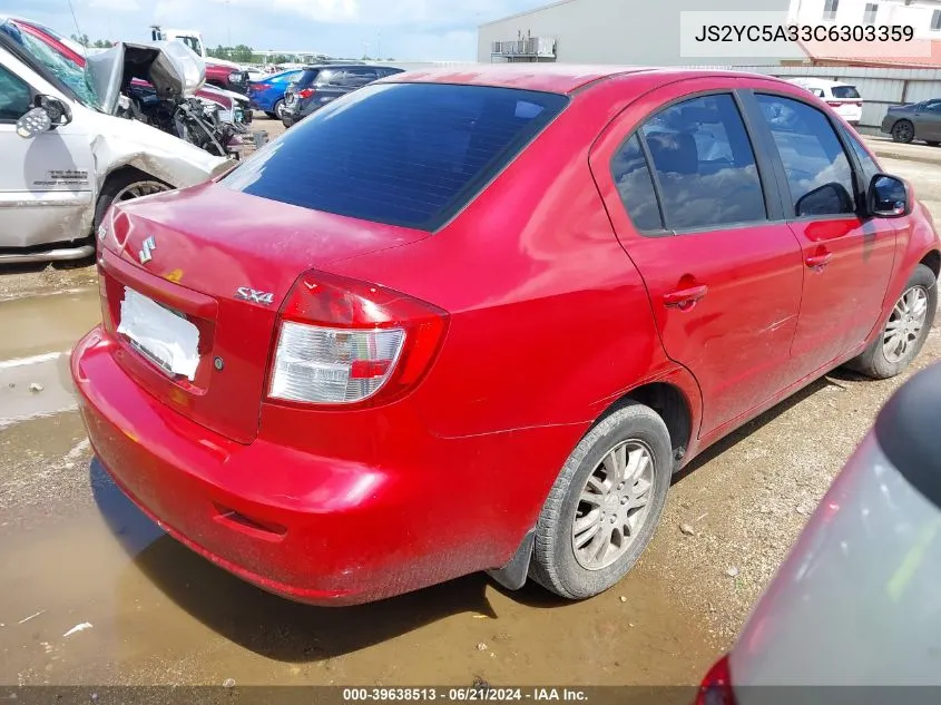 2012 Suzuki Sx4 Le/Le Popular VIN: JS2YC5A33C6303359 Lot: 39638513