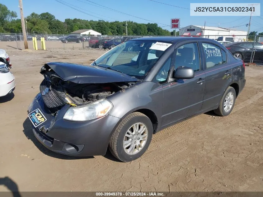 2012 Suzuki Sx4 Le VIN: JS2YC5A31C6302341 Lot: 39949378