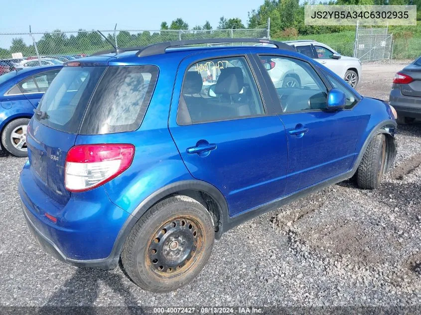 2012 Suzuki Sx4 VIN: JS2YB5A34C6302935 Lot: 40072427