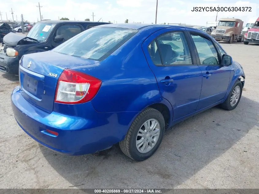 2012 Suzuki Sx4 Le VIN: JS2YC5A30C6304372 Lot: 40205869