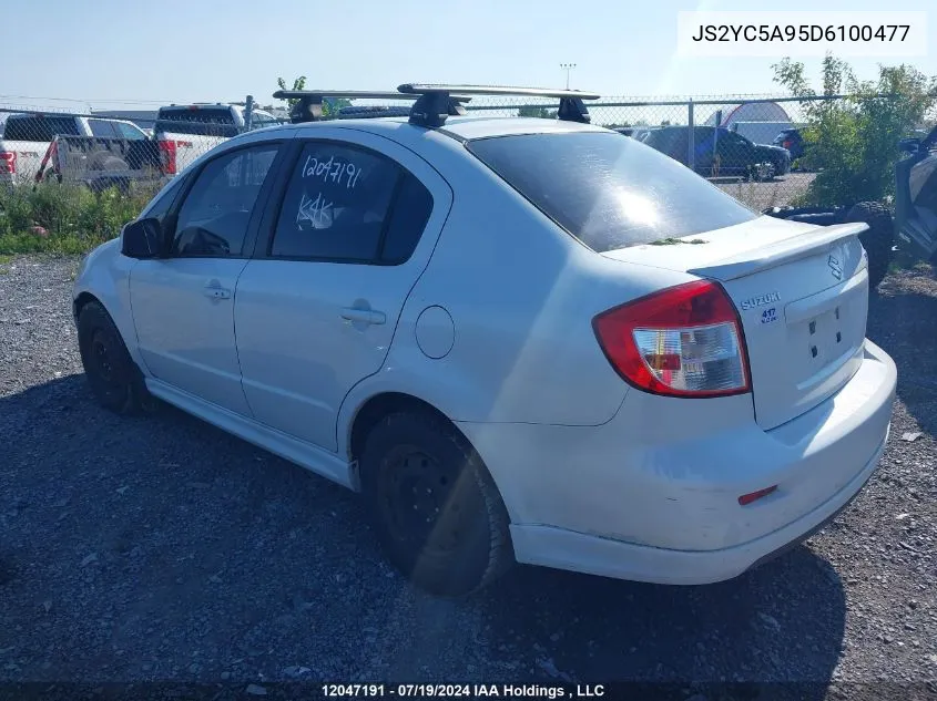 2013 Suzuki Sx4 Sport VIN: JS2YC5A95D6100477 Lot: 12047191