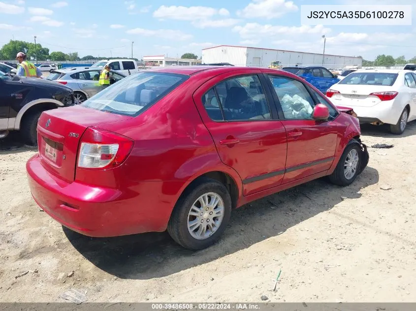 2013 Suzuki Sx4 Le/Le Popular VIN: JS2YC5A35D6100278 Lot: 39486508