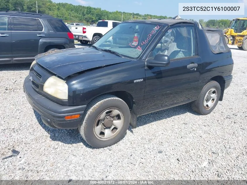 2000 Suzuki Vitara Jls VIN: 2S3TC52C1Y6100007 Lot: 40021572