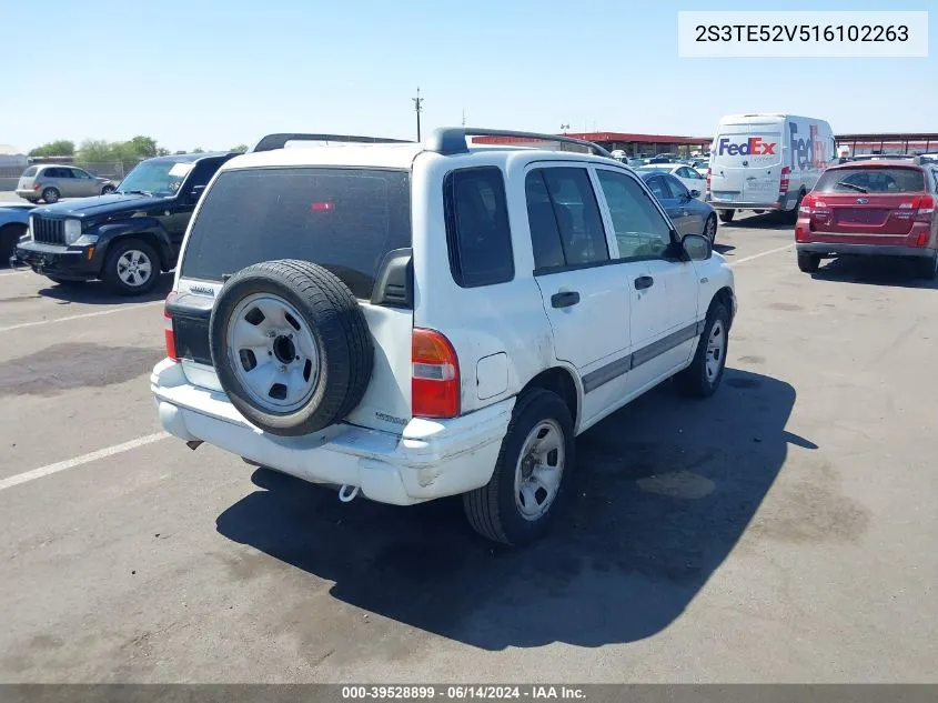 2001 Suzuki Vitara Jls/Js VIN: 2S3TE52V516102263 Lot: 39528899