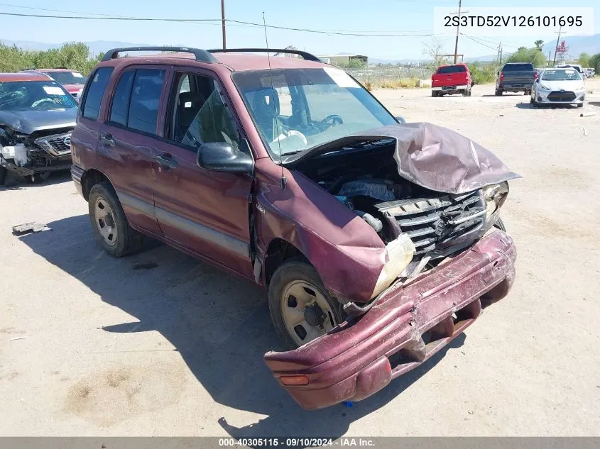 2002 Suzuki Vitara Jlx VIN: 2S3TD52V126101695 Lot: 40305115