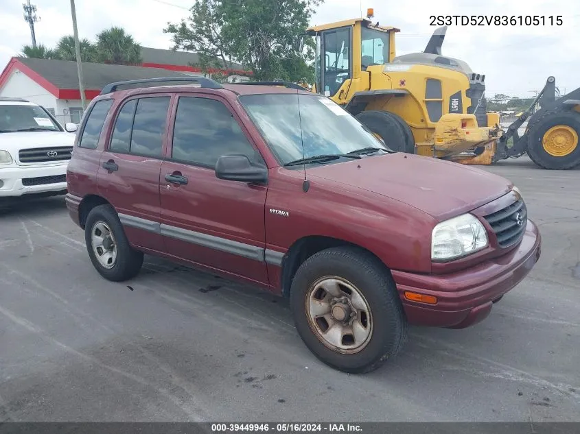 2S3TD52V836105115 2003 Suzuki Vitara