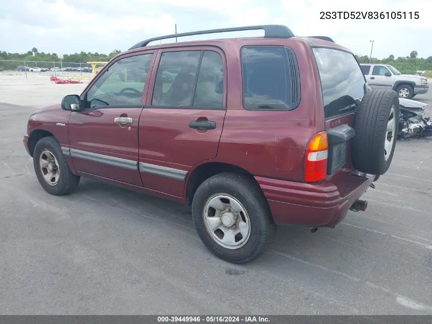 2S3TD52V836105115 2003 Suzuki Vitara