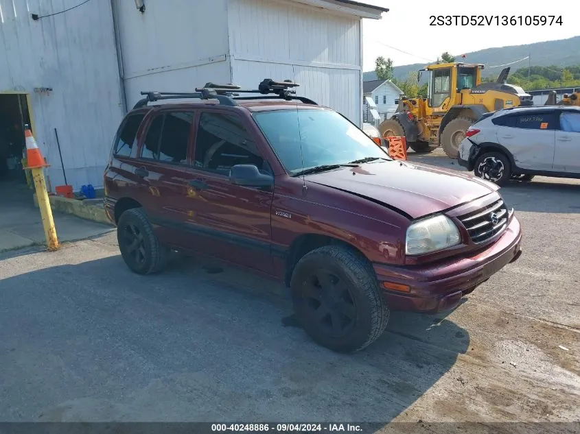 2003 Suzuki Vitara VIN: 2S3TD52V136105974 Lot: 40248886