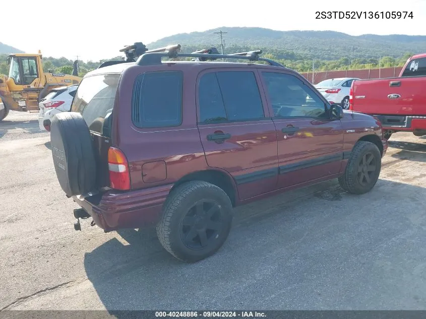 2003 Suzuki Vitara VIN: 2S3TD52V136105974 Lot: 40248886