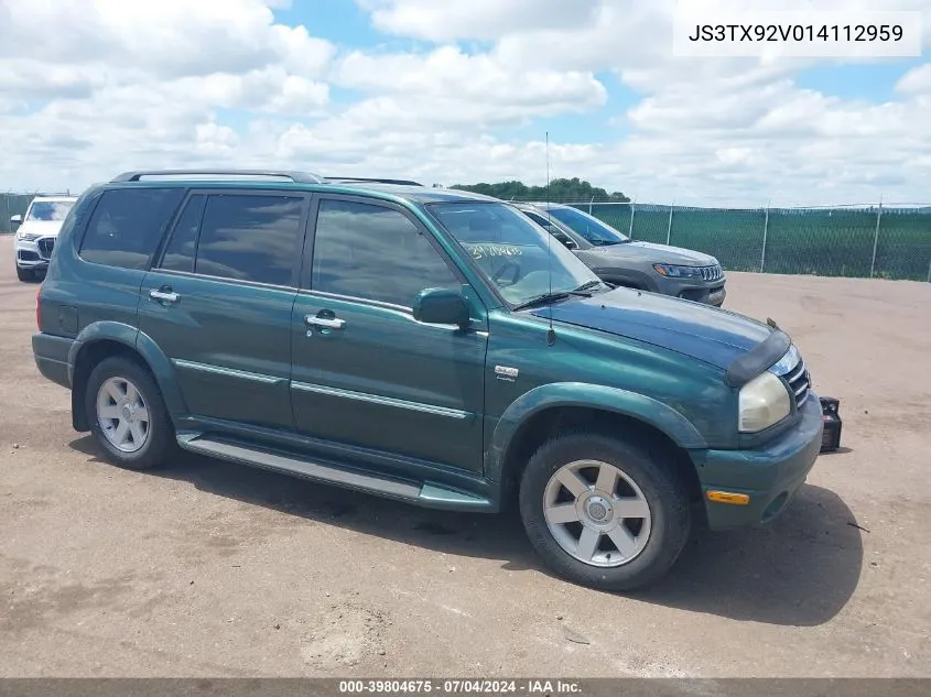 2001 Suzuki Grand Vitara Xl-7 Plus/Standard/Touring VIN: JS3TX92V014112959 Lot: 39804675