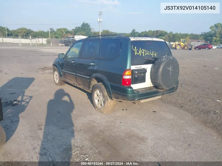 2001 Suzuki Grand Vitara Xl-7 Plus/Standard/Touring VIN: JS3TX92V014105140 Lot: 40193244