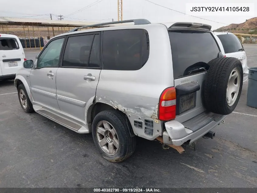 2001 Suzuki Grand Vitara Xl-7 Plus/Standard/Touring VIN: JS3TY92V414105428 Lot: 40382790