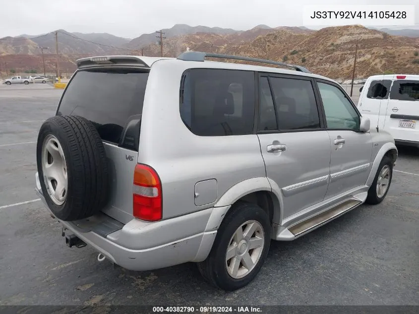 2001 Suzuki Grand Vitara Xl-7 Plus/Standard/Touring VIN: JS3TY92V414105428 Lot: 40382790