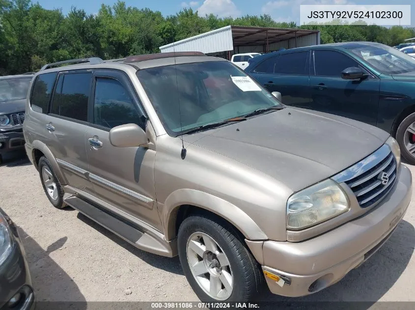 2002 Suzuki Xl-7 Limited/Plus/Standard/Touring VIN: JS3TY92V524102300 Lot: 39811086