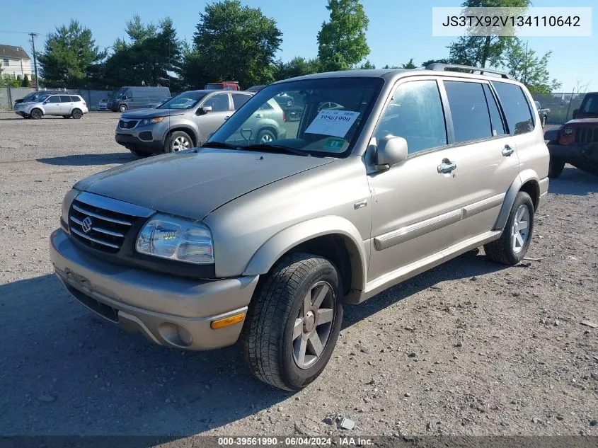 2003 Suzuki Xl-7 Limited W/3Rd Row/Ltd/Touring VIN: JS3TX92V134110642 Lot: 39561990