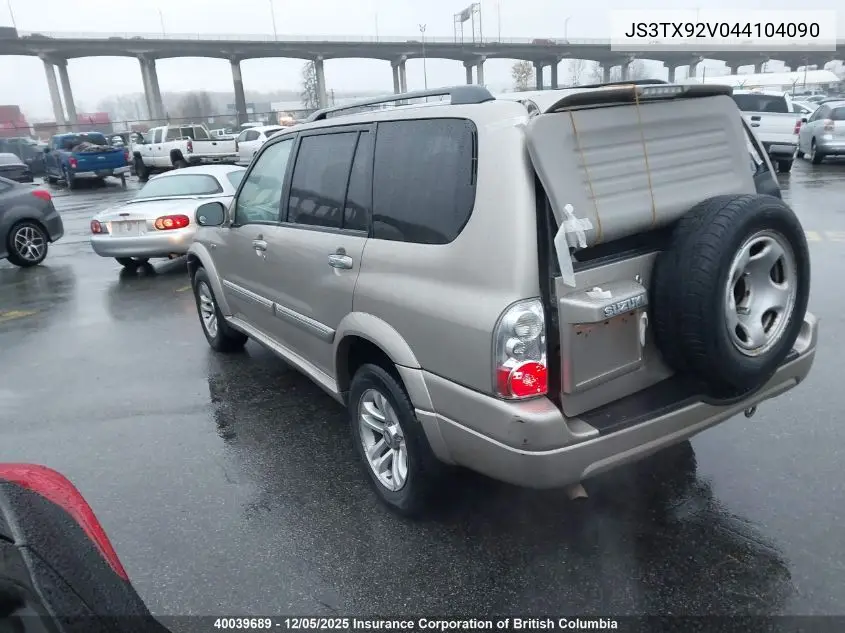 JS3TX92V044104090 2004 Suzuki Xl7 Ex/Lx