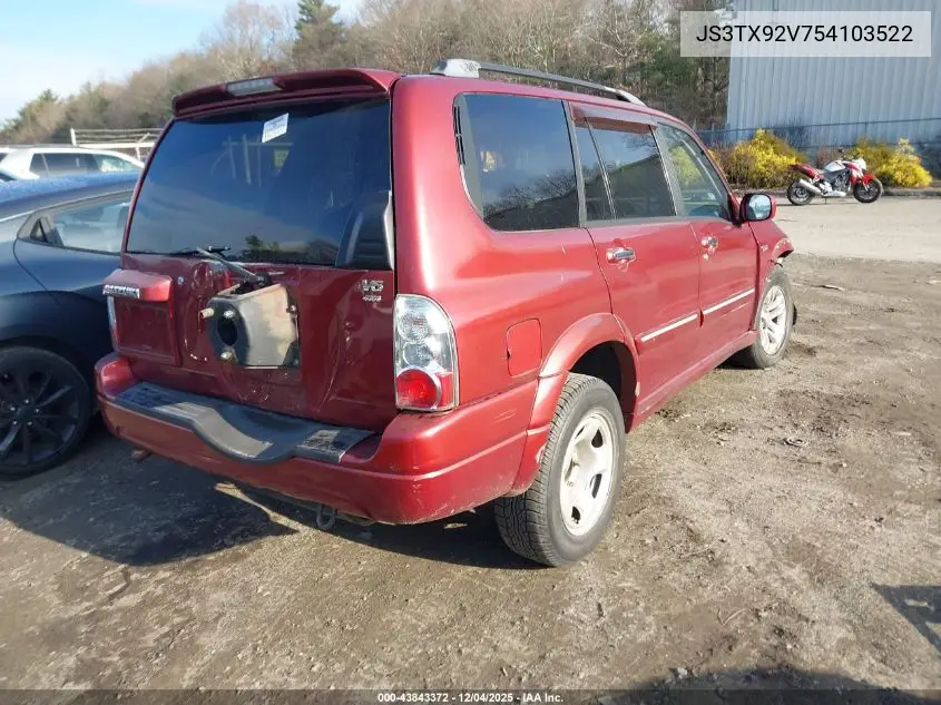 JS3TX92V754103522 2005 Suzuki Xl-7 Ex/Lx