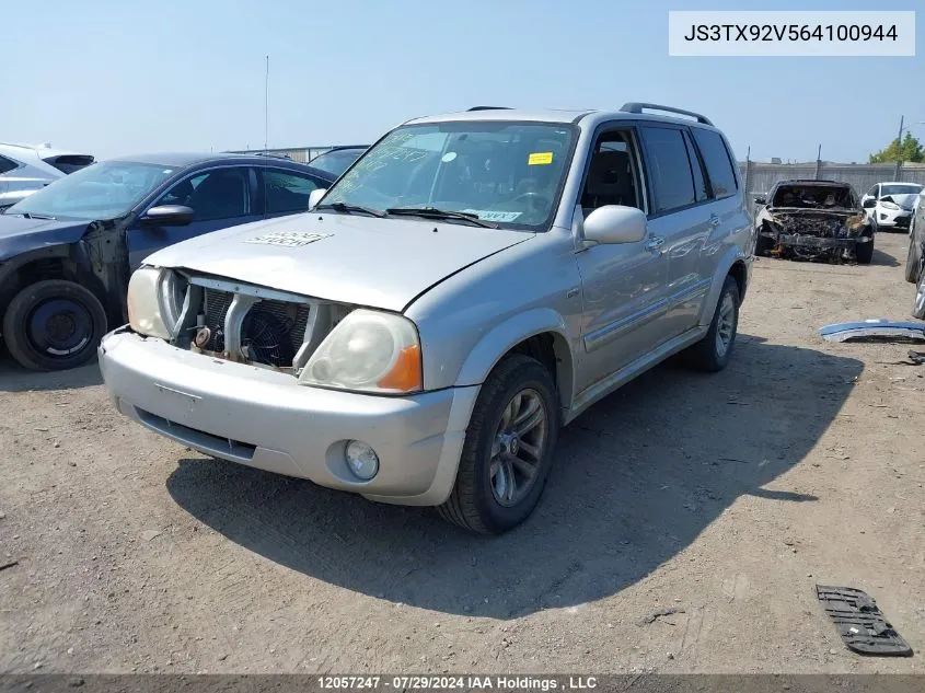 2006 Suzuki Xl-7 VIN: JS3TX92V564100944 Lot: 12057247