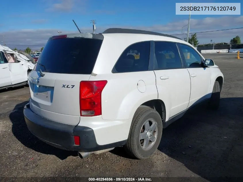 2S3DB217176120749 2007 Suzuki Xl7