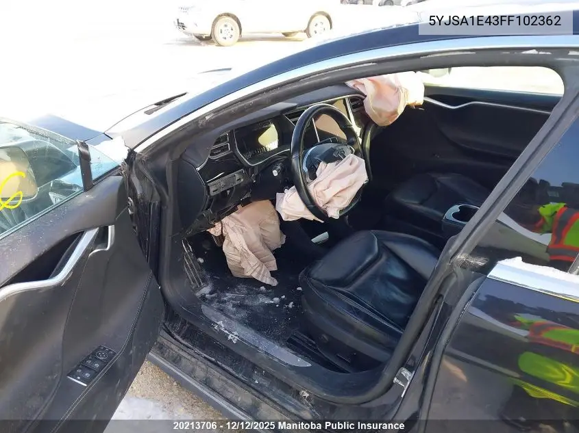 5YJSA1E43FF102362 2015 Tesla Model S P90D