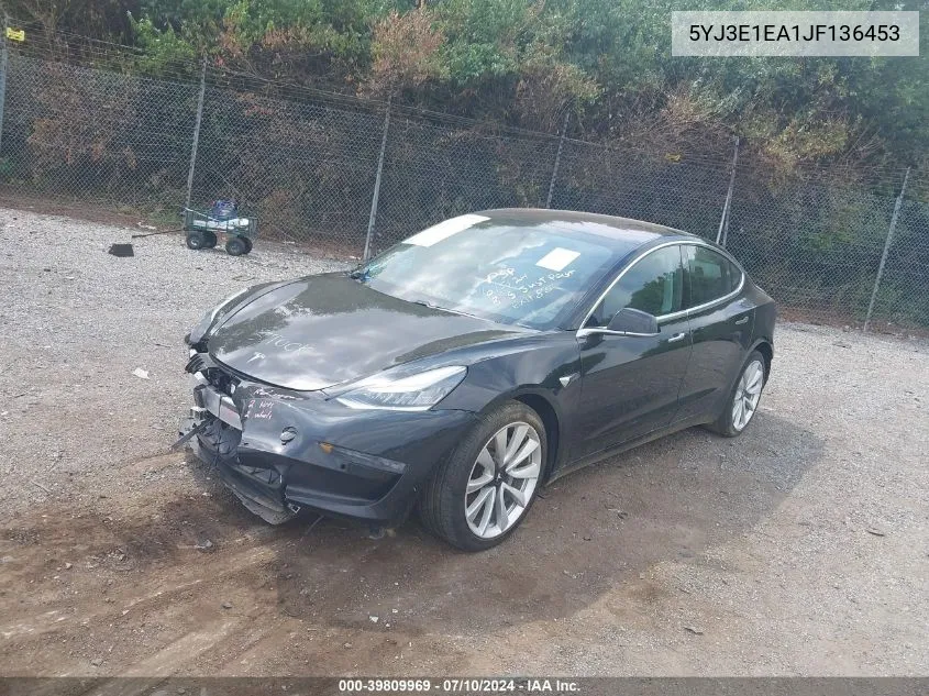 5YJ3E1EA1JF136453 2018 Tesla Model 3 Long Range/Mid Range