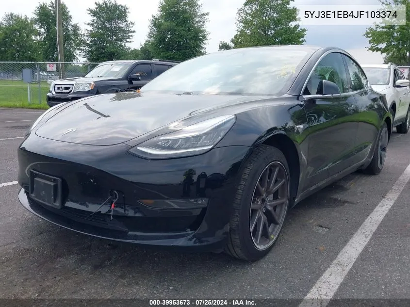 5YJ3E1EB4JF103374 2018 Tesla Model 3 Long Range/Performance