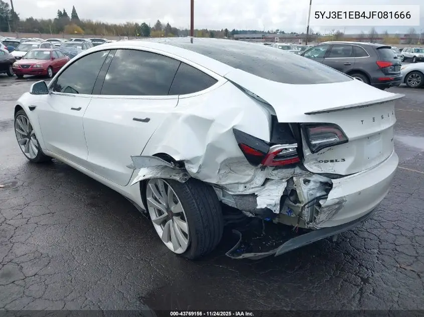 5YJ3E1EB4JF081666 2018 Tesla Model 3 Long Range/Performance