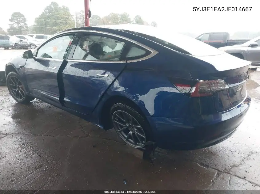 5YJ3E1EA2JF014667 2018 Tesla Model 3 Long Range/Mid Range