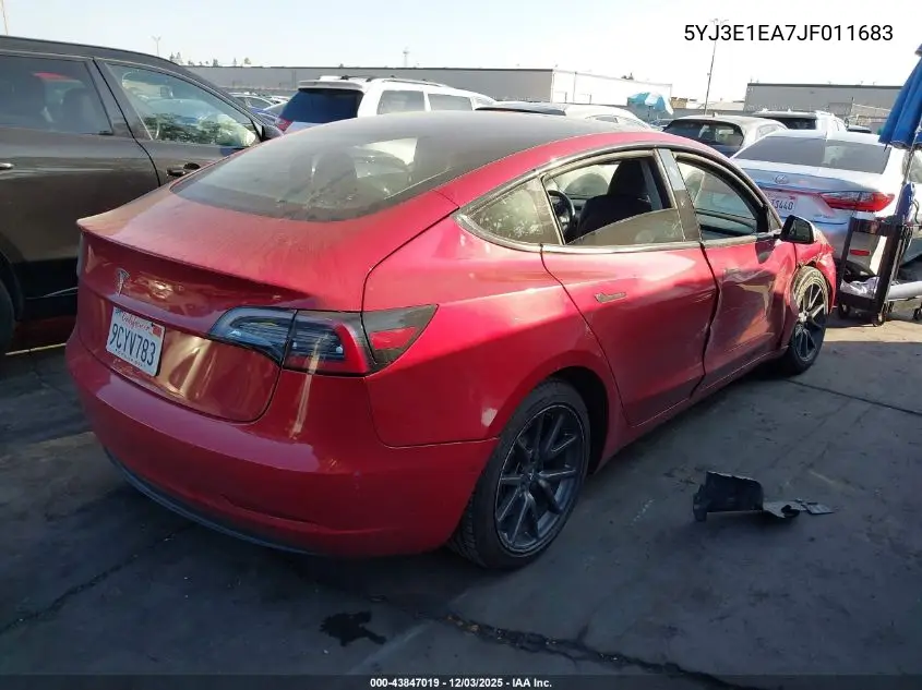 5YJ3E1EA7JF011683 2018 Tesla Model 3 Long Range/Mid Range