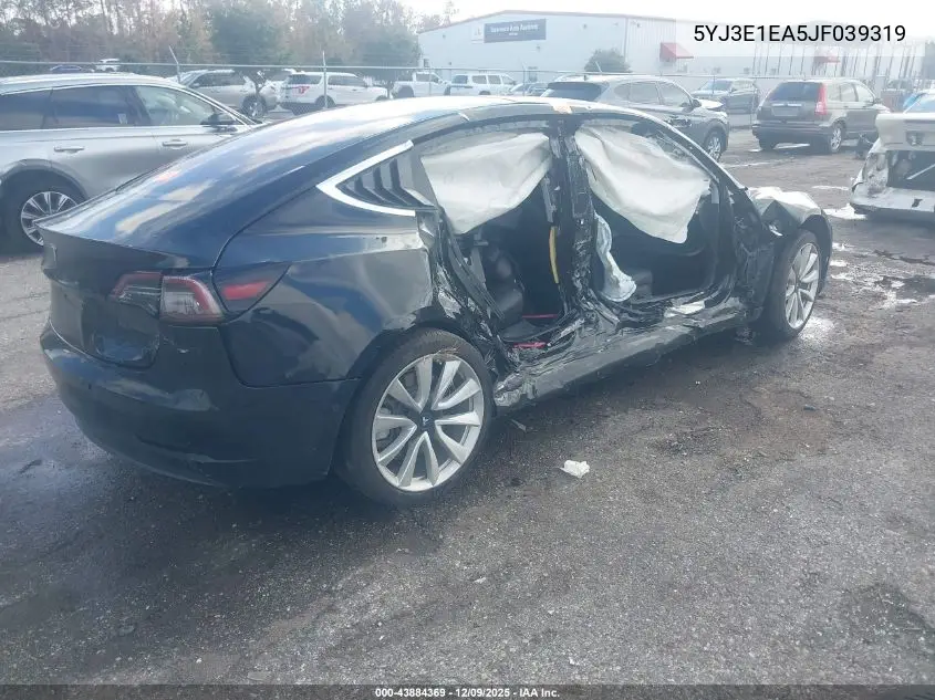 5YJ3E1EA5JF039319 2018 Tesla Model 3 Long Range/Mid Range
