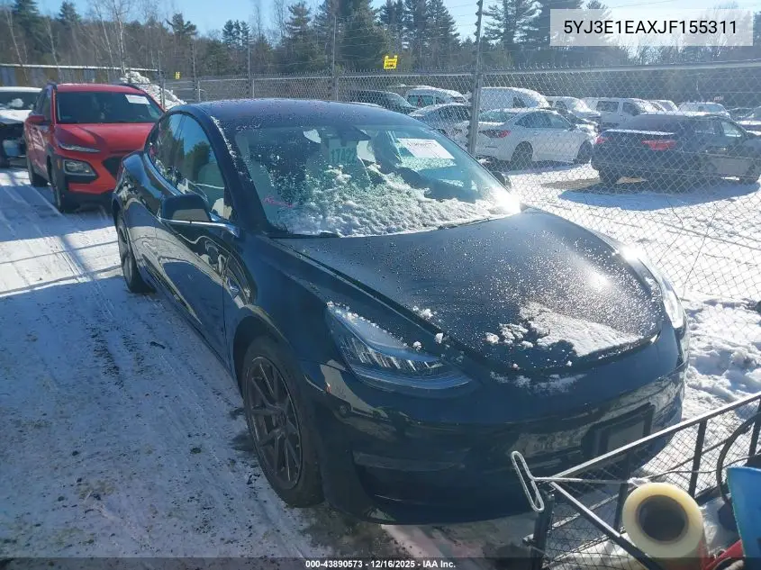 5YJ3E1EAXJF155311 2018 Tesla Model 3 Long Range/Mid Range