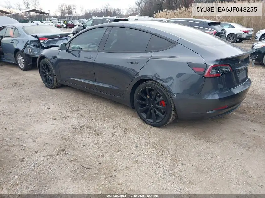 5YJ3E1EA6JF048255 2018 Tesla Model 3 Long Range/Mid Range