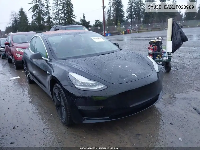 5YJ3E1EAXJF020989 2018 Tesla Model 3 Long Range/Mid Range
