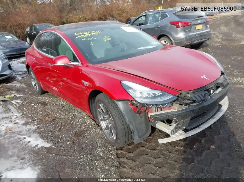 5YJ3E1EB6JF085900 2018 Tesla Model 3 Long Range/Performance