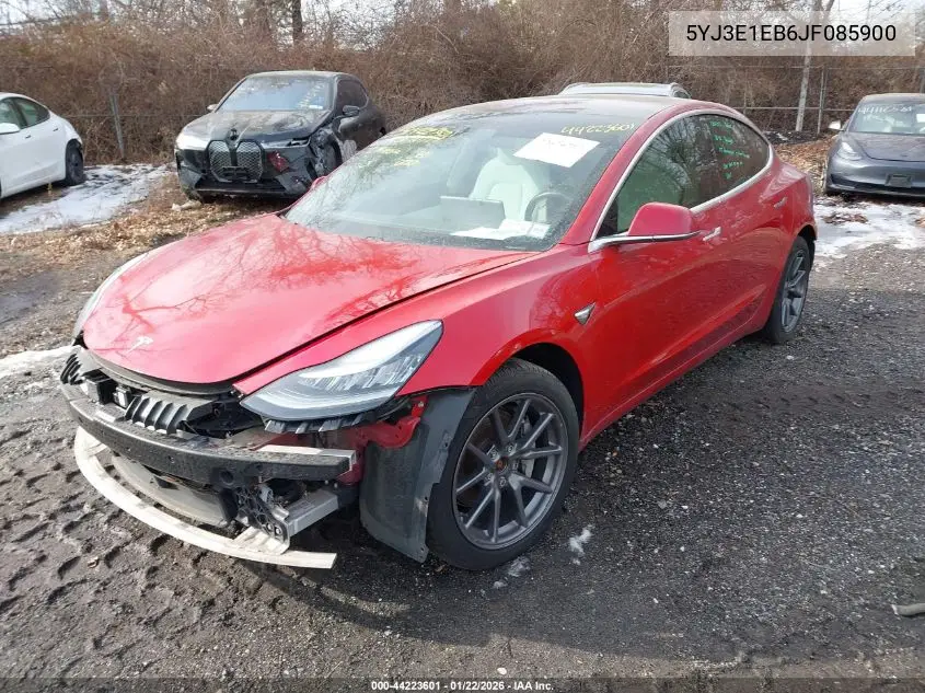 5YJ3E1EB6JF085900 2018 Tesla Model 3 Long Range/Performance