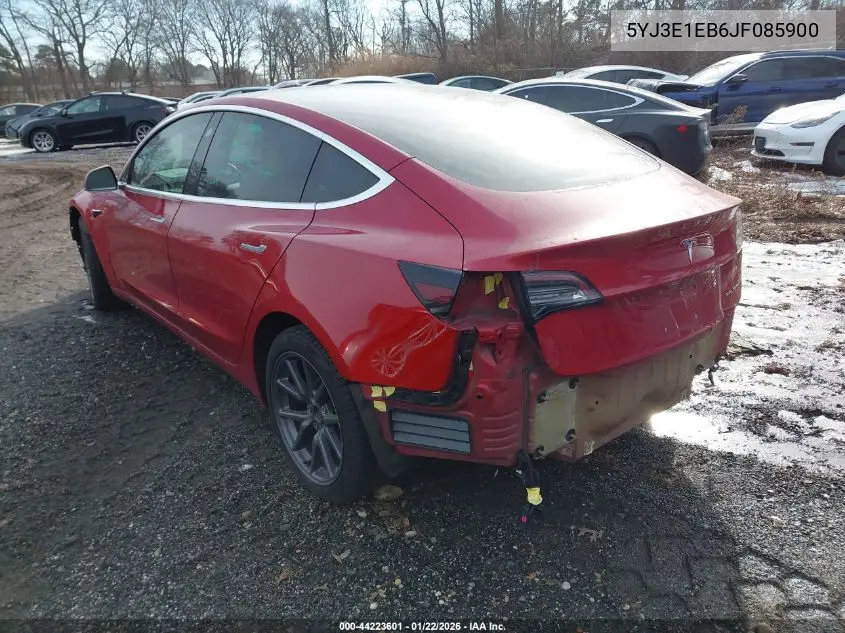 5YJ3E1EB6JF085900 2018 Tesla Model 3 Long Range/Performance