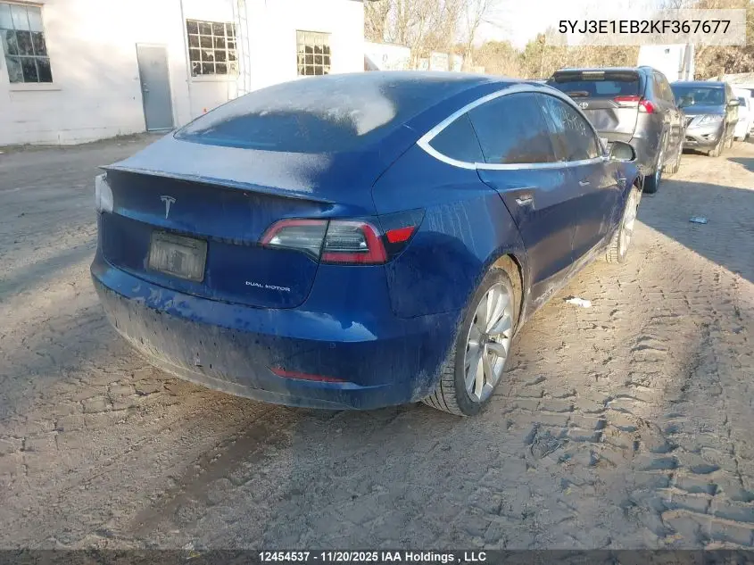 5YJ3E1EB2KF367677 2019 Tesla Model 3