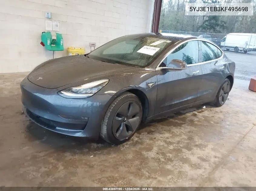 5YJ3E1EB3KF495698 2019 Tesla Model 3 Long Range/Performance