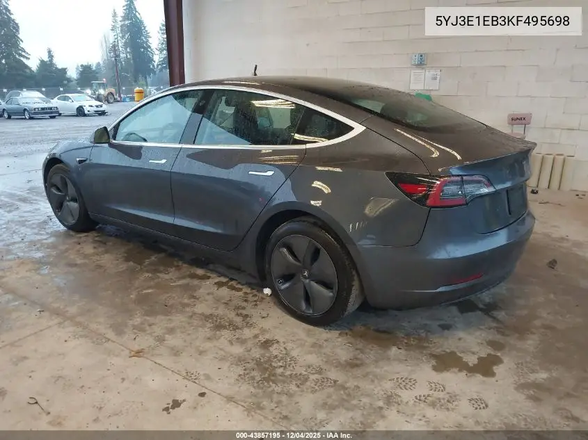 5YJ3E1EB3KF495698 2019 Tesla Model 3 Long Range/Performance