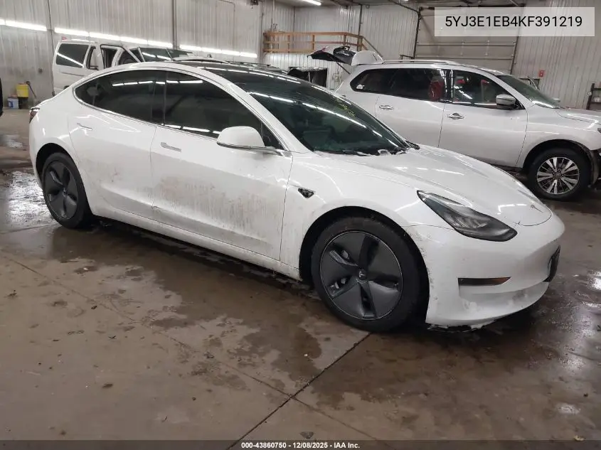 5YJ3E1EB4KF391219 2019 Tesla Model 3 Long Range/Performance