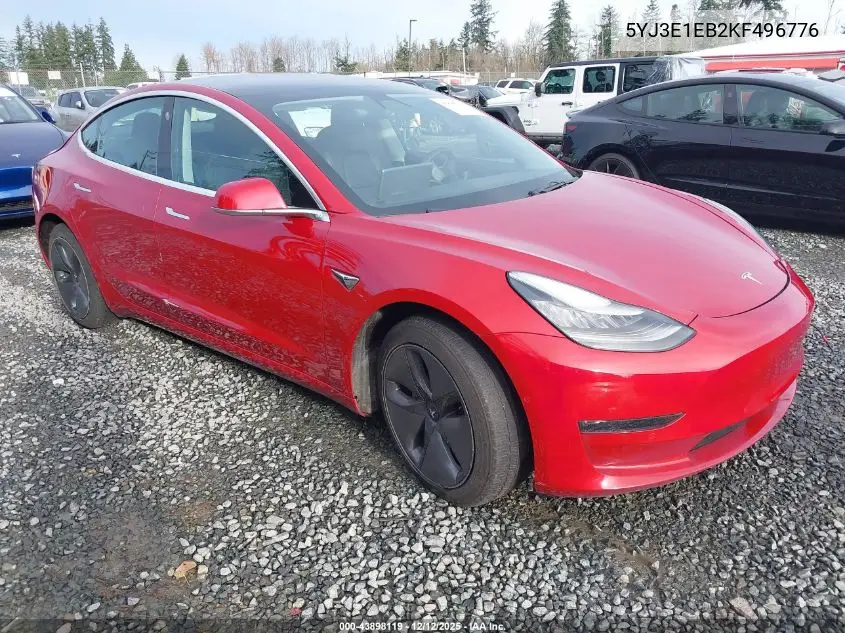 5YJ3E1EB2KF496776 2019 Tesla Model 3 Long Range/Performance