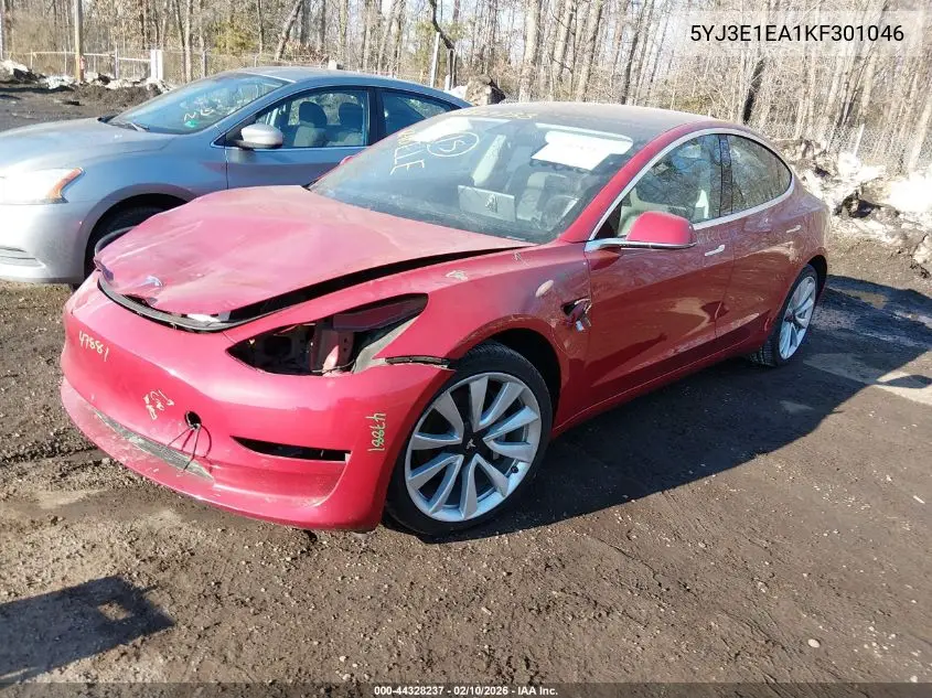 5YJ3E1EA1KF301046 2019 Tesla Model 3