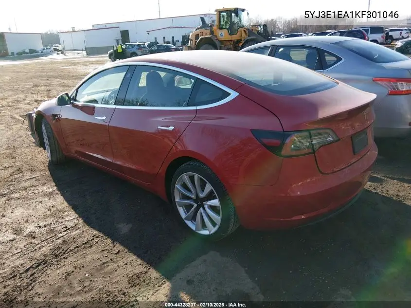 5YJ3E1EA1KF301046 2019 Tesla Model 3