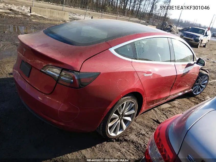 5YJ3E1EA1KF301046 2019 Tesla Model 3