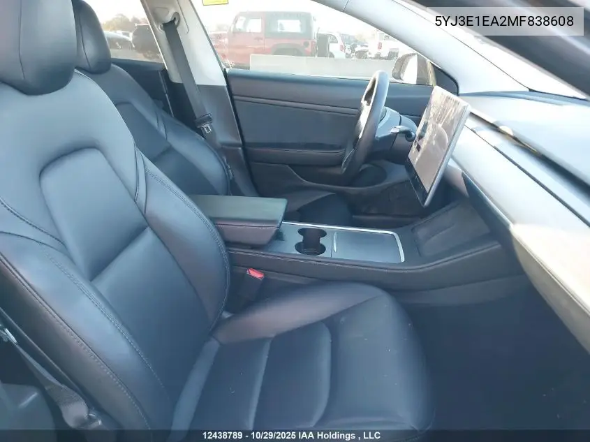 5YJ3E1EA2MF838608 2021 Tesla Model 3