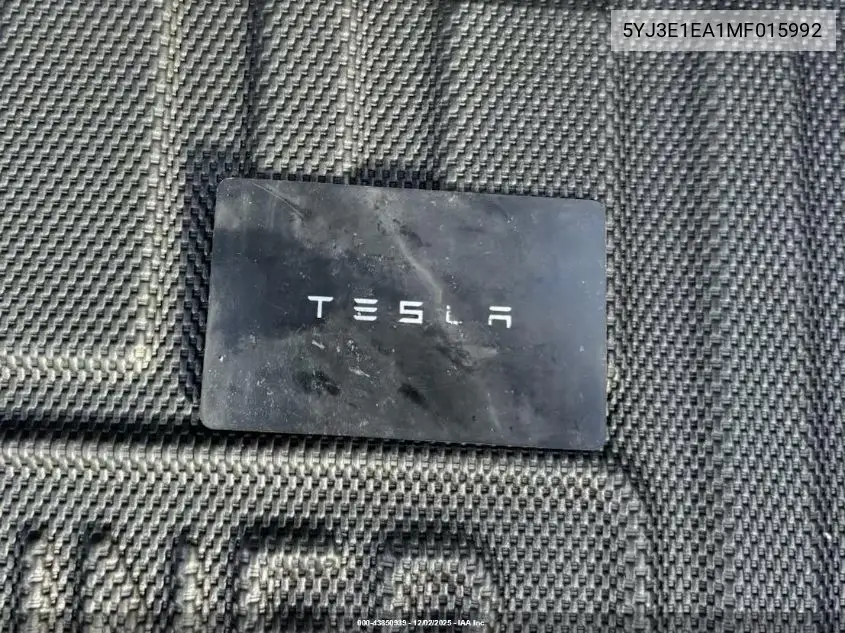 5YJ3E1EA1MF015992 2021 Tesla Model 3 Standard Range Plus Rear-Wheel Drive